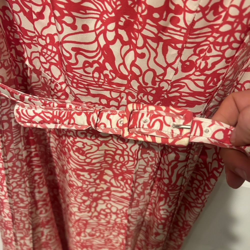 Marc Jacobs Silk/Rayon Belted Dress Size 6 - Picture 6 of 8